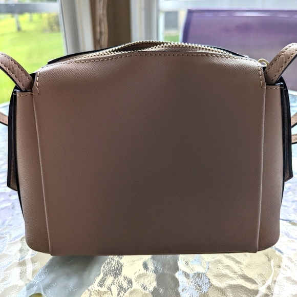 NWOT tde. Structured Crossbody Bag - Taupe Beige